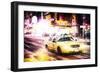 Manhattan Night Storm-Philippe Hugonnard-Framed Giclee Print