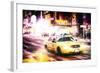 Manhattan Night Storm-Philippe Hugonnard-Framed Giclee Print