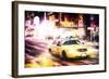 Manhattan Night Storm-Philippe Hugonnard-Framed Giclee Print