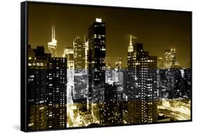 Manhattan Night-Philippe Hugonnard-Framed Stretched Canvas