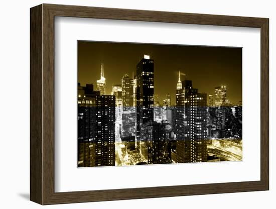 Manhattan Night-Philippe Hugonnard-Framed Photographic Print