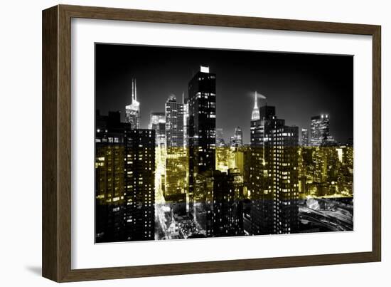 Manhattan Night-Philippe Hugonnard-Framed Photographic Print