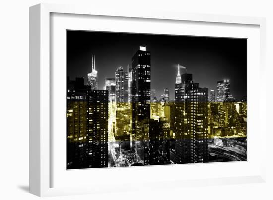 Manhattan Night-Philippe Hugonnard-Framed Photographic Print