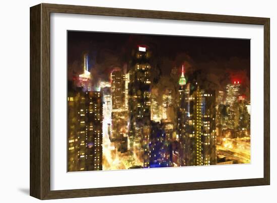 Manhattan Night-Philippe Hugonnard-Framed Giclee Print