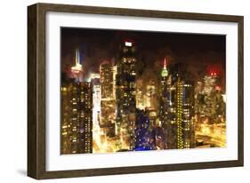 Manhattan Night-Philippe Hugonnard-Framed Giclee Print