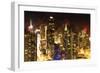 Manhattan Night-Philippe Hugonnard-Framed Giclee Print