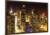 Manhattan Night-Philippe Hugonnard-Framed Giclee Print