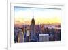 Manhattan Nightfall-Philippe Hugonnard-Framed Giclee Print