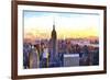 Manhattan Nightfall-Philippe Hugonnard-Framed Giclee Print