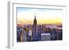 Manhattan Nightfall-Philippe Hugonnard-Framed Giclee Print