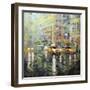 Manhattan Orange and Green-Mark Lague-Framed Art Print