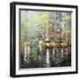 Manhattan Orange and Green-Mark Lague-Framed Art Print