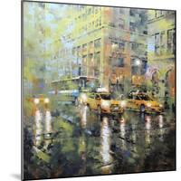 Manhattan Orange and Green-Mark Lague-Mounted Art Print