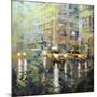 Manhattan Orange and Green-Mark Lague-Mounted Art Print