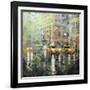 Manhattan Orange and Green-Mark Lague-Framed Art Print