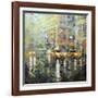 Manhattan Orange and Green-Mark Lague-Framed Art Print