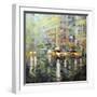 Manhattan Orange and Green-Mark Lague-Framed Premium Giclee Print