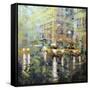 Manhattan Orange and Green-Mark Lague-Framed Stretched Canvas