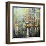 Manhattan Orange and Green-Mark Lague-Framed Art Print