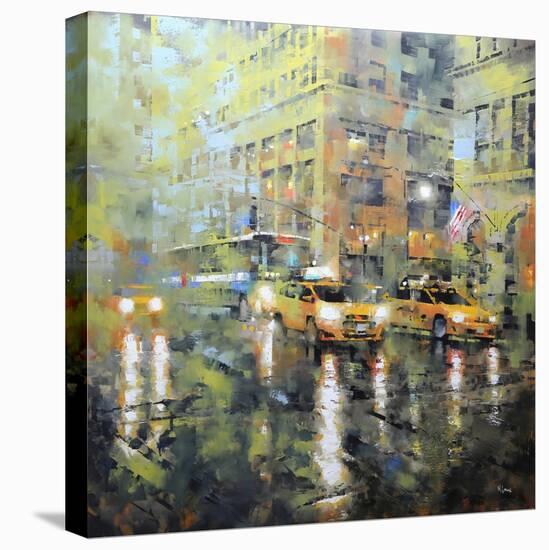 Manhattan Orange and Green-Mark Lague-Stretched Canvas