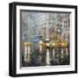 Manhattan Orange Rain-Mark Lague-Framed Art Print