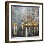 Manhattan Orange Rain-Mark Lague-Framed Art Print