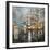 Manhattan Orange Rain-Mark Lague-Framed Art Print