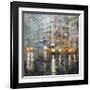 Manhattan Orange Rain-Mark Lague-Framed Art Print