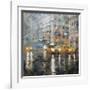 Manhattan Orange Rain-Mark Lague-Framed Art Print