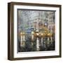 Manhattan Orange Rain-Mark Lague-Framed Art Print