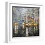 Manhattan Orange Rain-Mark Lague-Framed Art Print