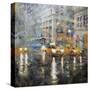 Manhattan Orange Rain-Mark Lague-Stretched Canvas