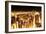 Manhattan Panoramic Nocturne-Christopher Farrell-Framed Giclee Print