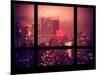 Manhattan Pink Foggy Night with the New Yorker Hotel - New York, USA-Philippe Hugonnard-Mounted Photographic Print