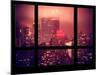 Manhattan Pink Foggy Night with the New Yorker Hotel - New York, USA-Philippe Hugonnard-Mounted Photographic Print