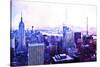 Manhattan Purple-Philippe Hugonnard-Stretched Canvas