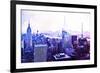 Manhattan Purple-Philippe Hugonnard-Framed Giclee Print