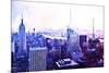 Manhattan Purple-Philippe Hugonnard-Mounted Giclee Print