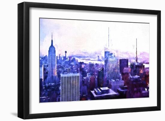 Manhattan Purple-Philippe Hugonnard-Framed Giclee Print