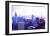 Manhattan Purple-Philippe Hugonnard-Framed Giclee Print