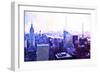 Manhattan Purple-Philippe Hugonnard-Framed Giclee Print