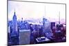 Manhattan Purple-Philippe Hugonnard-Mounted Giclee Print