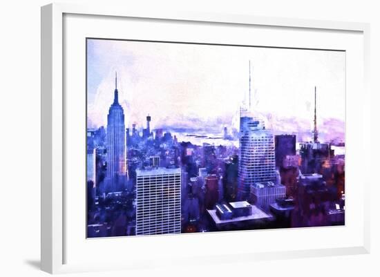 Manhattan Purple-Philippe Hugonnard-Framed Giclee Print