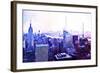 Manhattan Purple-Philippe Hugonnard-Framed Giclee Print