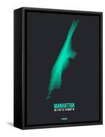 Manhattan Radiant Map 2-NaxArt-Framed Stretched Canvas