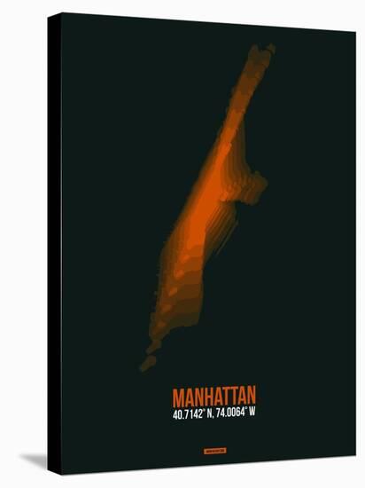 Manhattan Radiant Map 4-NaxArt-Stretched Canvas