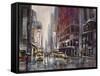 Manhattan Rain-Brent Heighton-Framed Stretched Canvas