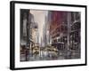 Manhattan Rain-Brent Heighton-Framed Art Print