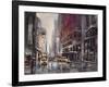 Manhattan Rain-Brent Heighton-Framed Art Print