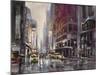 Manhattan Rain-Brent Heighton-Mounted Art Print